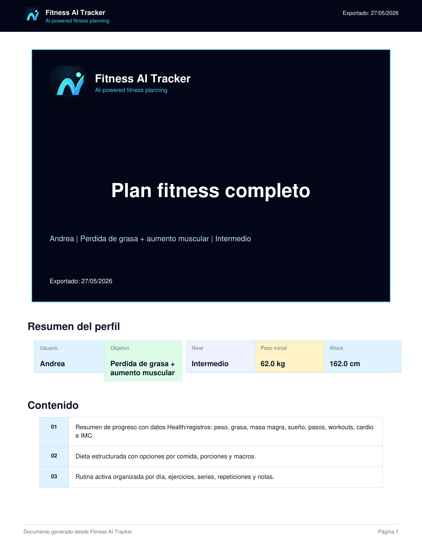 PDF de plan nutricional